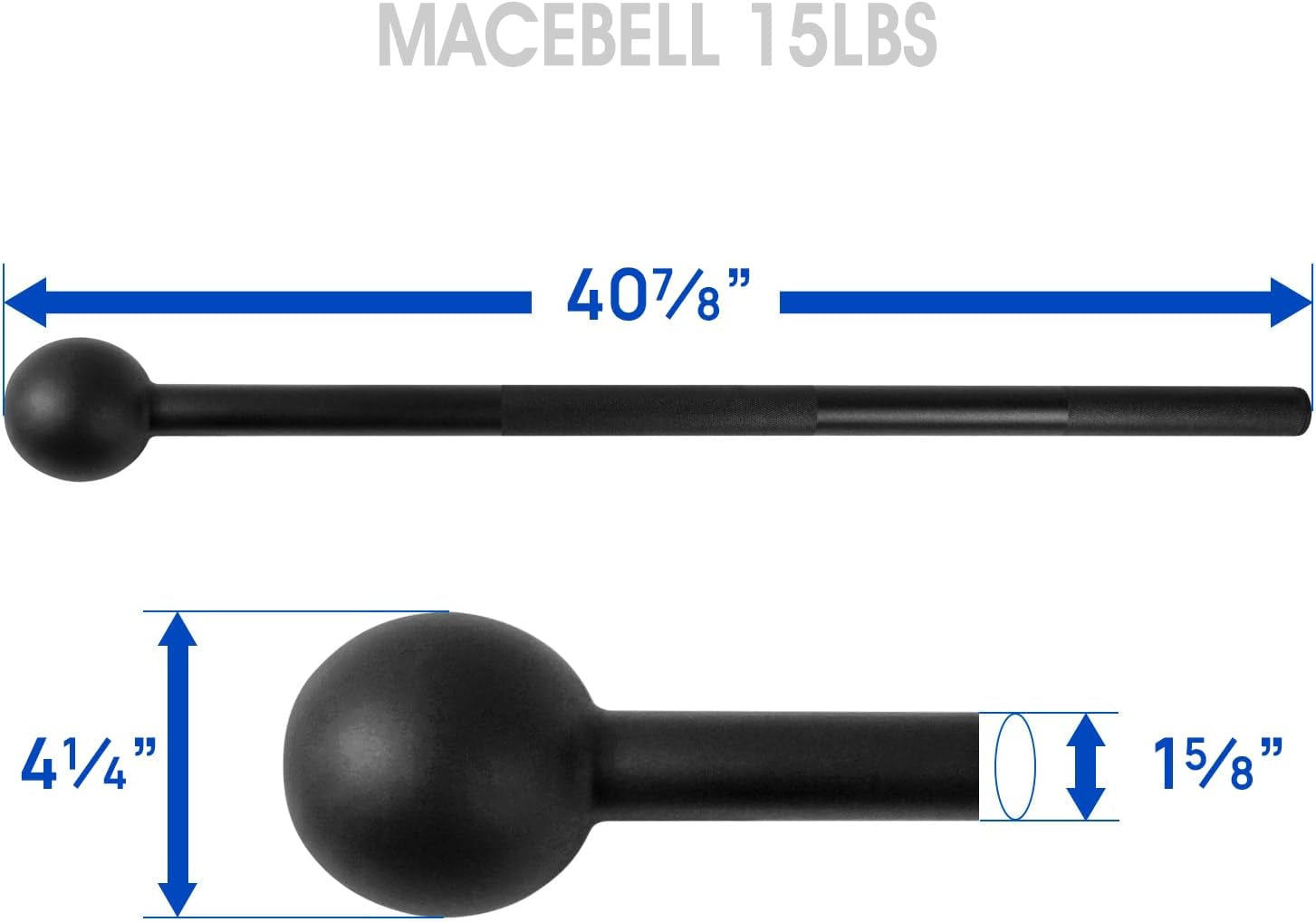 Steel Mace Bell for Comprehensive Strength Training - Supports Full Body Workouts, Muscle Development, Shoulder, Grip, and Forearm Exercises - Available in 5 to 30 LB Options for Both Men and Women