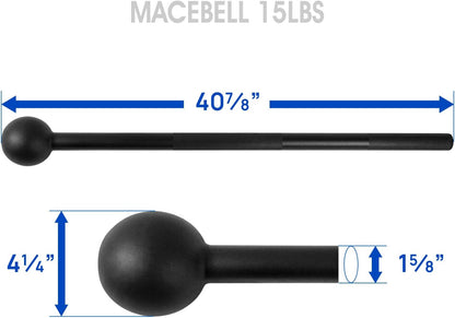 Steel Mace Bell for Comprehensive Strength Training - Supports Full Body Workouts, Muscle Development, Shoulder, Grip, and Forearm Exercises - Available in 5 to 30 LB Options for Both Men and Women