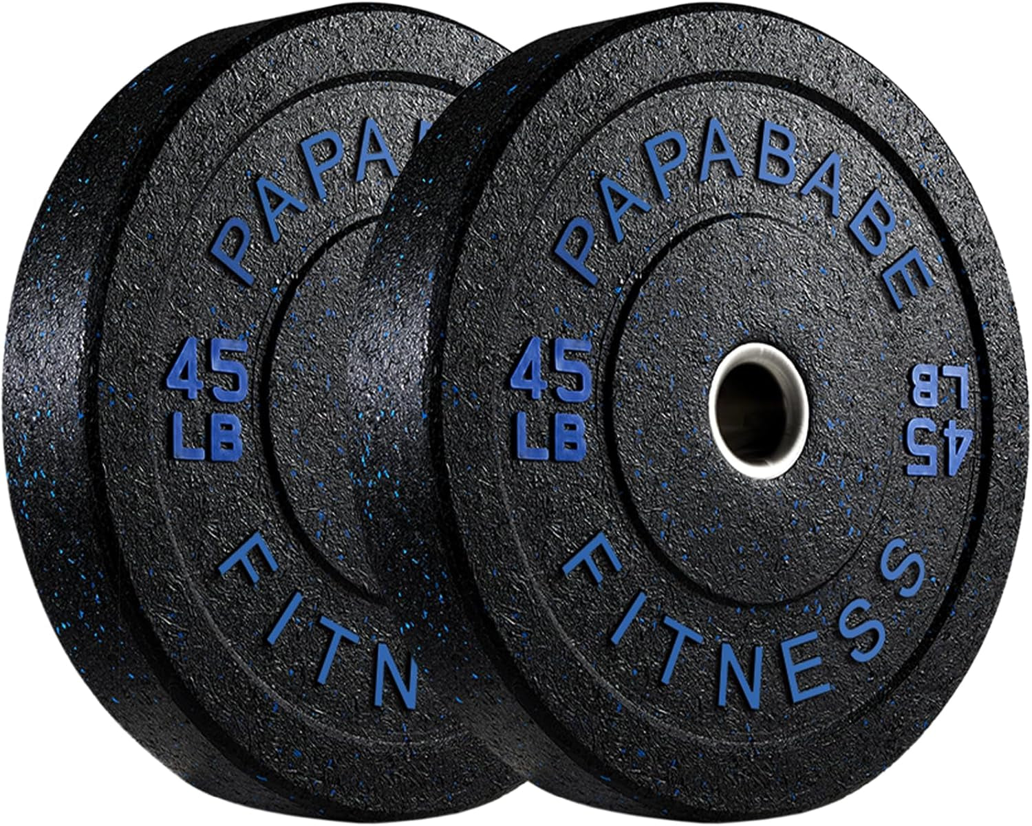 Weight Plates, 2-Inch Weights Plates Set, Floor Protective Rubber Weight Plates, 10-600Lbs Bumper Plates for Barbell Strength Training & Weightlifting (Single/Pair/Full Set)
