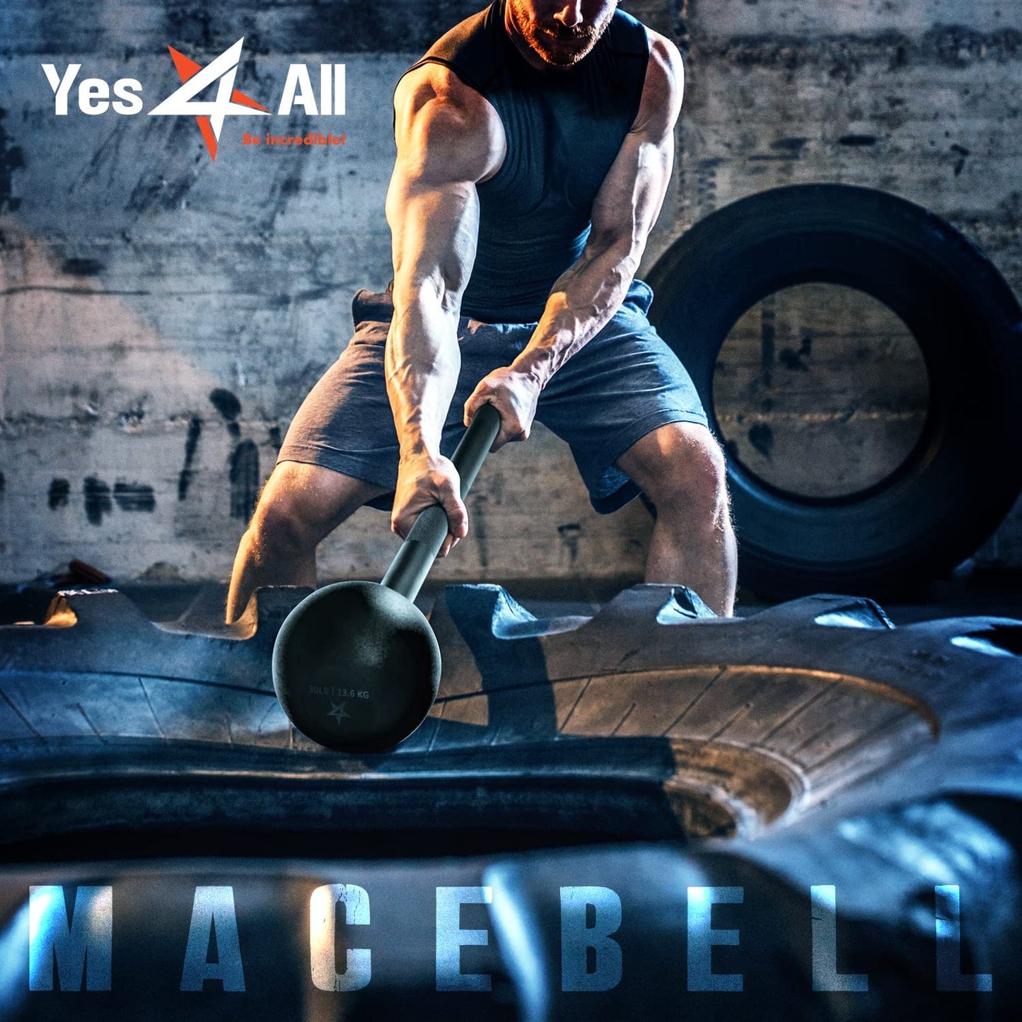 Steel Mace Bell for Comprehensive Strength Training - Supports Full Body Workouts, Muscle Development, Shoulder, Grip, and Forearm Exercises - Available in 5 to 30 LB Options for Both Men and Women