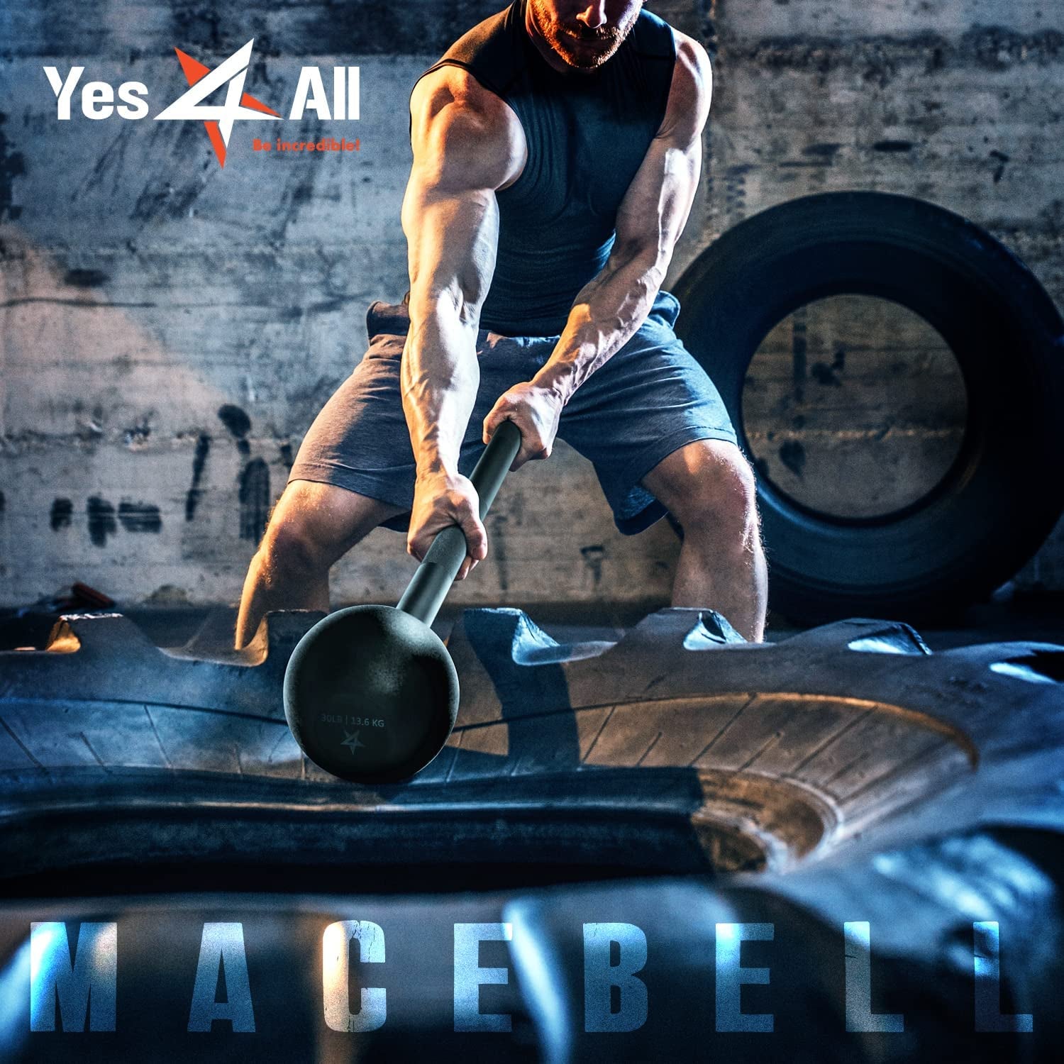 Steel Mace Bell for Comprehensive Strength Training - Supports Full Body Workouts, Muscle Development, Shoulder, Grip, and Forearm Exercises - Available in 5 to 30 LB Options for Both Men and Women